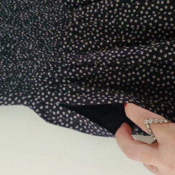 Vintage Superdry Navy Dainty Floral Bandeau Mini Dress Size Extra Small Viscose - Picture 3 of 12